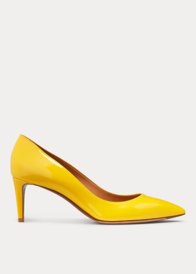 Ralph Lauren Dinah Patent Calfskin Pumps Dame Danmark (KMPXW0914)